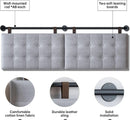 Adjustable Wall Mounted King Size Headboard with Tufting