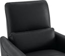 Power Recliner Chair USB Charging Lumbar Support Black