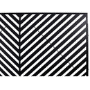 Outdoor & Indoor Privacy Screen Metal Privacy Screen 76' H×48' W, Freestanding Decorative Privacy Screen for Deck Balcony Patio, Privacy Fence Panels for Outside Lawn Garden PS113 BLACK