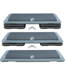 Adjustable Aerobic Stepper Workout Step with 4 Risers Fitness & Exercise Platform Trainer