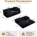 81 Inch Foldable Black Sofa Bed MemoryFoamContourPlus