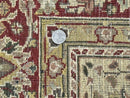 Indo Persian Rug 6x9, Wool Handmade Vintage Rug, Floral Cross Pattern