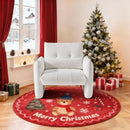 33.9 Inch Sherpa Fabric Upholstered Accent Armchair