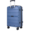 Hardshell Suitcase Spinner Wheels PP Luggage Sets Lightweight Durable Suitcase with TSA Lock,3-Piece Set (20/24/28), Blue