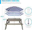 Gray Navy Kids Three In One Sand And Water Table Umbrella