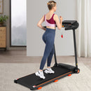 Treadmills for Home, 2.5HP Quiet Folding Treadmill with Heart Rate Sensor,  300lbs Weight Capacity, 7.5MPH, Incline Treadmill With USB Charge Station For Android & Bluetooth Speaker, 6 Shock-Absorbing