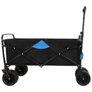 400lbs Collapsible Foldable Wagon Cart, Beach Wagon Utility Cart Utility Wagon Grocery Cart for Camping Shopping Sports Gardening Fishing