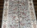 Turkish Silk Rug 5x7, Hunting Design, Animal Pictorials, Bamboo Silk