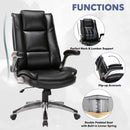 Bonded Leather Executive Office Chair Black High Back