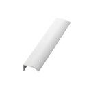 Glossy White "Edge Straight" Tab Drawer Pulls