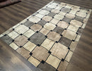 Tibetan Wool Rug 5x8, Contemporary Modern Carpet, Abstract Design, Soft Thick Pile, Pair B