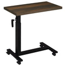 Westpark Height Adjustable Mobile Bedroom C-Table Dark Pine