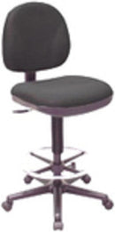 Pneumatic Adjustable Multi Task Stool Blue Ergonomic Back
