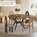 42 Inch Round Dining Table Walnut With Built In Storage
