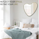 26 Inch Irregular Heart Wall Mirror For Home Decor