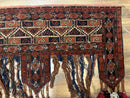 Antique Afghan Beshir Tent Header Textile Rug, Tribal Collectible, Wool