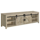 Madra 2-door Engineered Wood 79-inch TV Stand Distressed Pine