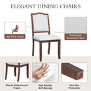 Downloads: 0 
Farmhouse Dining Chairs Set of 4, Upholstered Dining Chairs with High Back, Modern Seating for Kitchen, Bedroom & Living Room(Beige+Cherry)