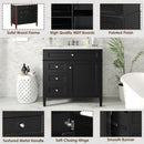 Bathroom Vanity With Top Sink, 2 Drawers And Tip Out Drawer