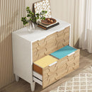 Two Drawer Lateral File Cabinet For A4 Letter And Legal Size Documents White And Walnut Printer Stand