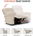 64.6 Inch Wall Hugging Auto Power Recline Loveseat