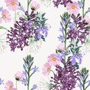 Lilac and Gentle Flowers Wallpaper