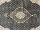 Sino Persian Rug 6x9, Herati Pattern, Vintage Handmade Hand Knotted Wool Oriental Carpet, Fine 6 x 9 Rug, Traditional Rug, Dark Blue Rug