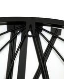 36 Inch Large Black Metal Wall Clock, Modern Silent World Map Wall Clock with Gold Pointers, Decorative for Living Room, Entryway, Dinning Room, Bedroom