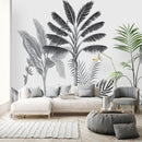 Black&White Palms Pattern Wallpaper