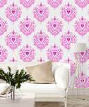 Flowers and Birds on Black Background Wallpaper