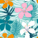 Modish Colorful Flowers Wallpaper Tasteful