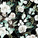 White Roses on Dark Wallpaper