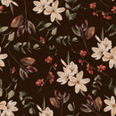 Fashionable Dark Floral Wallpaper Smart