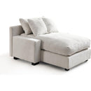 Modern Luxury Sofa Couch for Living Room Quality Chenille  Upholstery Sleeper Sofa Bed Daybed Beige Chenille