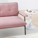Modern Pink Sofa with Metal Frame for Versatile Scenarios in Small Spaces, 53-Inch