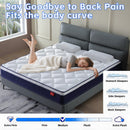Cool 10 Inch Plush Gel Memory Foam Pocket Spring Hybrid Mattress In A Box With Certipur-US Certified Memory Foam