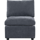 Modern Upholstered Middle Module for Modular Sectional,Sectional Sofa Couch Accent Armless Chair, Chenille Grey