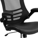 Kelista Mid-Back Ergonomic Office Chair With Adjustable Height, Black