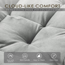 Grey Convertible Sleeper Loveseat Bed With ThreeInOne
