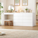 White Four Drawer Dresser Ultra Minimalist Cabinet