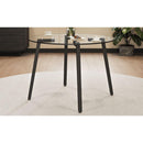 Modern simple style round transparent tempered glass table, tempered glass table top, black metal legs, suitable for kitchen, dining room and living room, 40 '*40' *29.5 '1123r