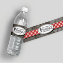 Baby BBQ Baby Shower Water Bottle Labels