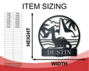 Custom Metal Baby Brontosaurs Wall Art | Kids Dinosaur Bedroom Sign | Indoor Outdoor | Up to 46" | Over 20 Color Options