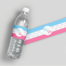 Baby Feet Gender Reveal Water Bottle Labels