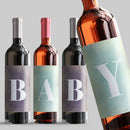 Baby Green Wine Label Set