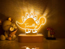 Personalized rainbow usb night light bedroom baby kids lamp