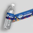 Baby Shark Birthday Water Bottle Labels