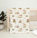 Woodland Forest Trees - Vintage Baby Blanket