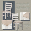 Seven Piece Weathered Whitewash Dining Set Collection