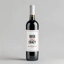 Bach Shit Bachelorette Party Wine Label